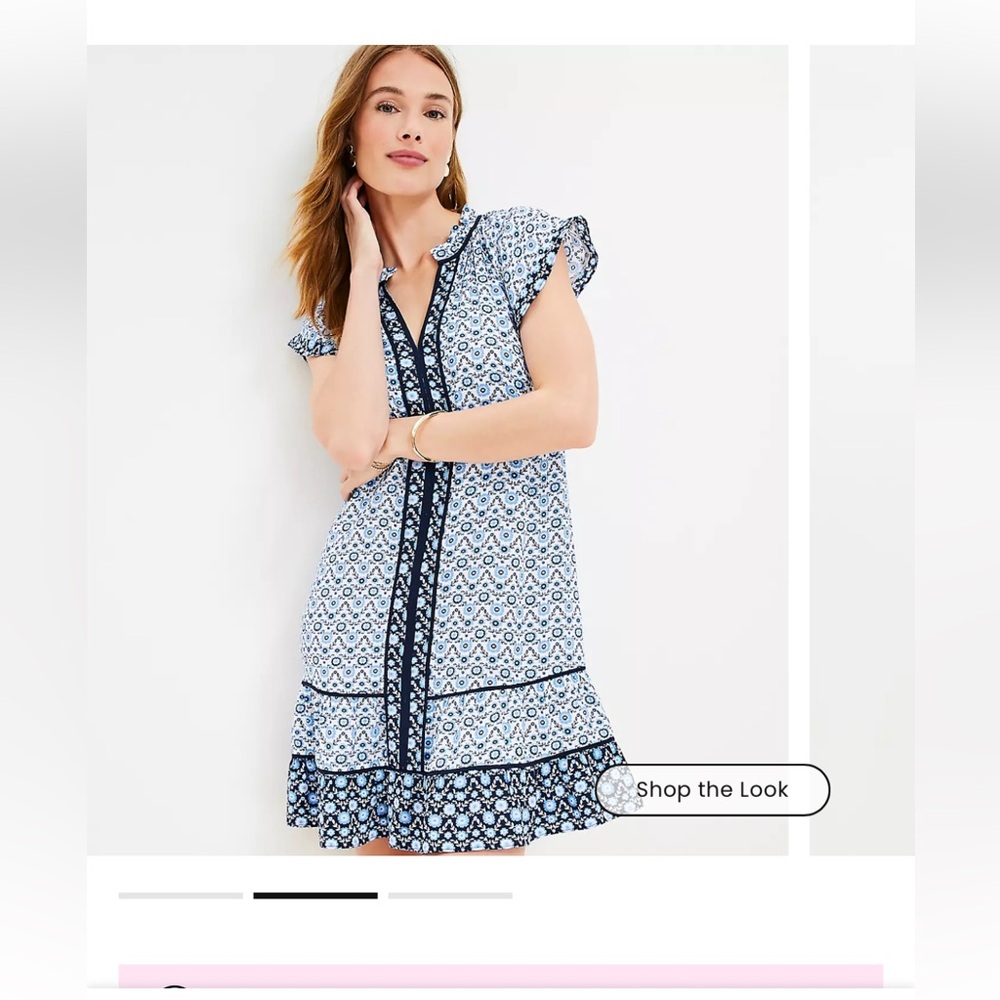 LOFT Floral Flutter Dress (new without tags